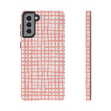 Seaside Plaid-Phone Case-Samsung Galaxy S21 Plus-Matte-Movvy