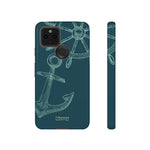 Wheel and Anchor-Phone Case-Google Pixel 5 5G-Glossy-Movvy
