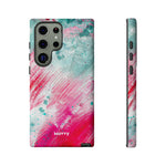 Aquaberry Brushstrokes-Phone Case-Samsung Galaxy S23 Ultra-Matte-Movvy