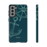 Wheel and Anchor-Phone Case-Samsung Galaxy S21-Glossy-Movvy