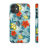 Hawaiian Flowers-Phone Case-iPhone 11-Matte-Movvy