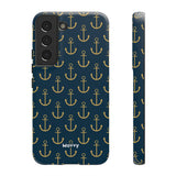 Gold Anchors-Phone Case-Samsung Galaxy S22-Matte-Movvy