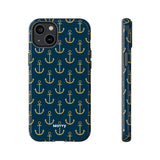 Gold Anchors-Phone Case-iPhone 14 Plus-Glossy-Movvy
