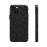 Onyx Leopard-Phone Case-iPhone 13 Mini-Glossy-Movvy
