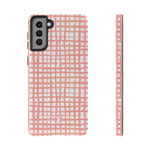 Seaside Plaid-Phone Case-Samsung Galaxy S21 Plus-Glossy-Movvy