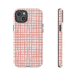 Seaside Plaid-Phone Case-iPhone 15 Plus-Glossy-Movvy