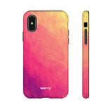 Sunset Brushstrokes-Phone Case-iPhone X-Glossy-Movvy