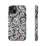 Laced Fleurs-Phone Case-iPhone 14 Plus-Matte-Movvy