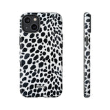 Spotted (Black)-Phone Case-iPhone 14 Plus-Glossy-Movvy