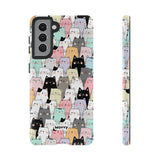 Cat Lady-Phone Case-Samsung Galaxy S21-Glossy-Movvy