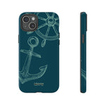 Wheel and Anchor-Phone Case-iPhone 15 Plus-Glossy-Movvy