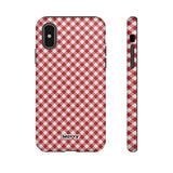 Gingham-Phone Case-iPhone X-Matte-Movvy