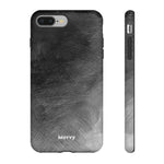 Grayscale Brushstrokes-Phone Case-iPhone 8 Plus-Matte-Movvy