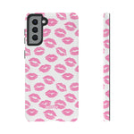 Pink Lips-Phone Case-Samsung Galaxy S21 Plus-Matte-Movvy
