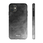 Grayscale Brushstrokes-Phone Case-iPhone 11-Glossy-Movvy