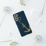 Gold Chained Anchor-Phone Case-Movvy