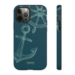 Wheel and Anchor-Phone Case-iPhone 12 Pro-Glossy-Movvy