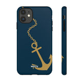 Gold Chained Anchor-Phone Case-iPhone 11-Glossy-Movvy