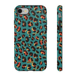 Turquoise Leopard-Phone Case-iPhone 8-Glossy-Movvy