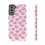 Pink Lips-Phone Case-Samsung Galaxy S21 Plus-Glossy-Movvy
