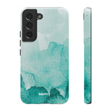 Aquamarine Watercolor-Phone Case-Samsung Galaxy S22-Glossy-Movvy