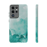 Aquamarine Watercolor-Phone Case-Samsung Galaxy S21 Ultra-Glossy-Movvy