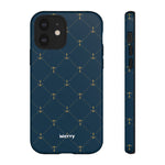 Anchor Quilt-Phone Case-iPhone 12-Glossy-Movvy