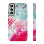 Aquaberry Brushstrokes-Phone Case-Samsung Galaxy S22 Plus-Glossy-Movvy