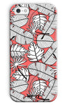 Blush Leaves-Phone Case-iPhone SE (2020)-Snap-Gloss-Movvy