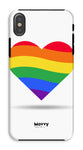 Rainbow Heart-Phone Case-iPhone XS-Tough-Gloss-Movvy