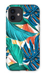 Tropical Leaves-Phone Case-iPhone 12-Tough-Gloss-Movvy