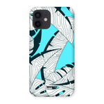 Baby Blue Leaves-Phone Case-iPhone 12-Snap-Gloss-Movvy