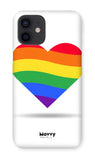 Rainbow Heart-Phone Case-iPhone 12-Snap-Gloss-Movvy