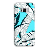 Baby Blue Leaves-Phone Case-Galaxy S8 Plus-Snap-Gloss-Movvy