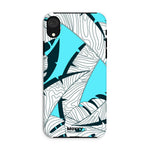 Baby Blue Leaves-Phone Case-iPhone XR-Tough-Gloss-Movvy