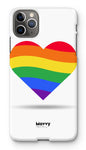 Rainbow Heart-Phone Case-iPhone 11 Pro Max-Snap-Gloss-Movvy