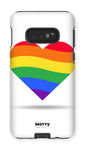 Rainbow Heart-Phone Case-Galaxy S10E-Tough-Gloss-Movvy
