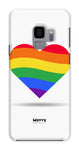 Rainbow Heart-Phone Case-Galaxy S9-Snap-Gloss-Movvy