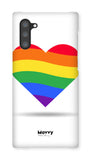 Rainbow Heart-Phone Case-Galaxy Note 10-Snap-Gloss-Movvy