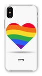 Rainbow Heart-Phone Case-iPhone XS-Snap-Gloss-Movvy