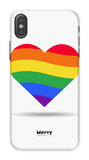 Rainbow Heart-Phone Case-iPhone X-Tough-Gloss-Movvy