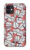 Blush Leaves-Phone Case-iPhone 12 Mini-Snap-Gloss-Movvy