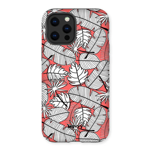 Blush Leaves-Phone Case-iPhone 12 Pro Max-Tough-Gloss-Movvy