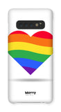 Rainbow Heart-Phone Case-Galaxy S10-Snap-Gloss-Movvy