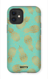 Caribbean Pineapple-Phone Case-iPhone 12 Mini-Tough-Gloss-Movvy