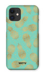 Caribbean Pineapple-Phone Case-iPhone 12 Mini-Snap-Gloss-Movvy