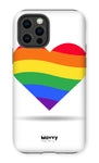Rainbow Heart-Phone Case-iPhone 12 Pro-Tough-Gloss-Movvy