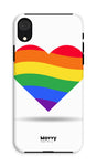Rainbow Heart-Phone Case-iPhone XR-Tough-Gloss-Movvy