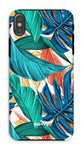 Tropical Leaves-Phone Case-iPhone XS-Tough-Gloss-Movvy