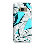 Baby Blue Leaves-Phone Case-Galaxy S8-Snap-Gloss-Movvy